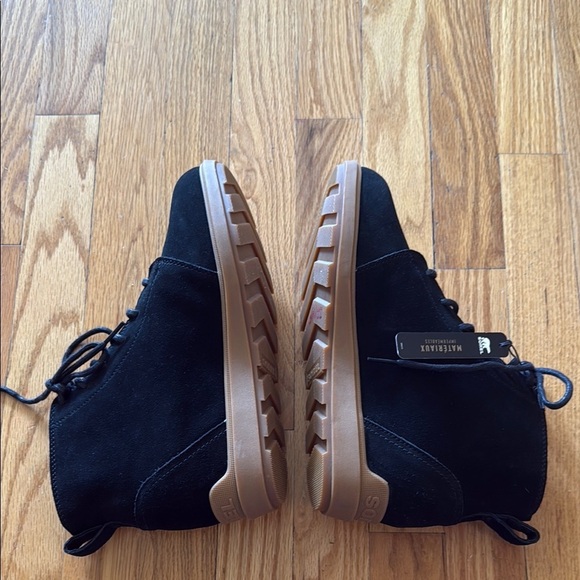 Sorel sz 9.5 Evie II Lace up  Bootie Black suede boot NWOT new condition - Picture 5 of 16